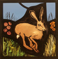 Summer Hare Stained Glass Window