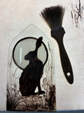 Hare and Moon Up Cycled Stained Glass Sun Catcher