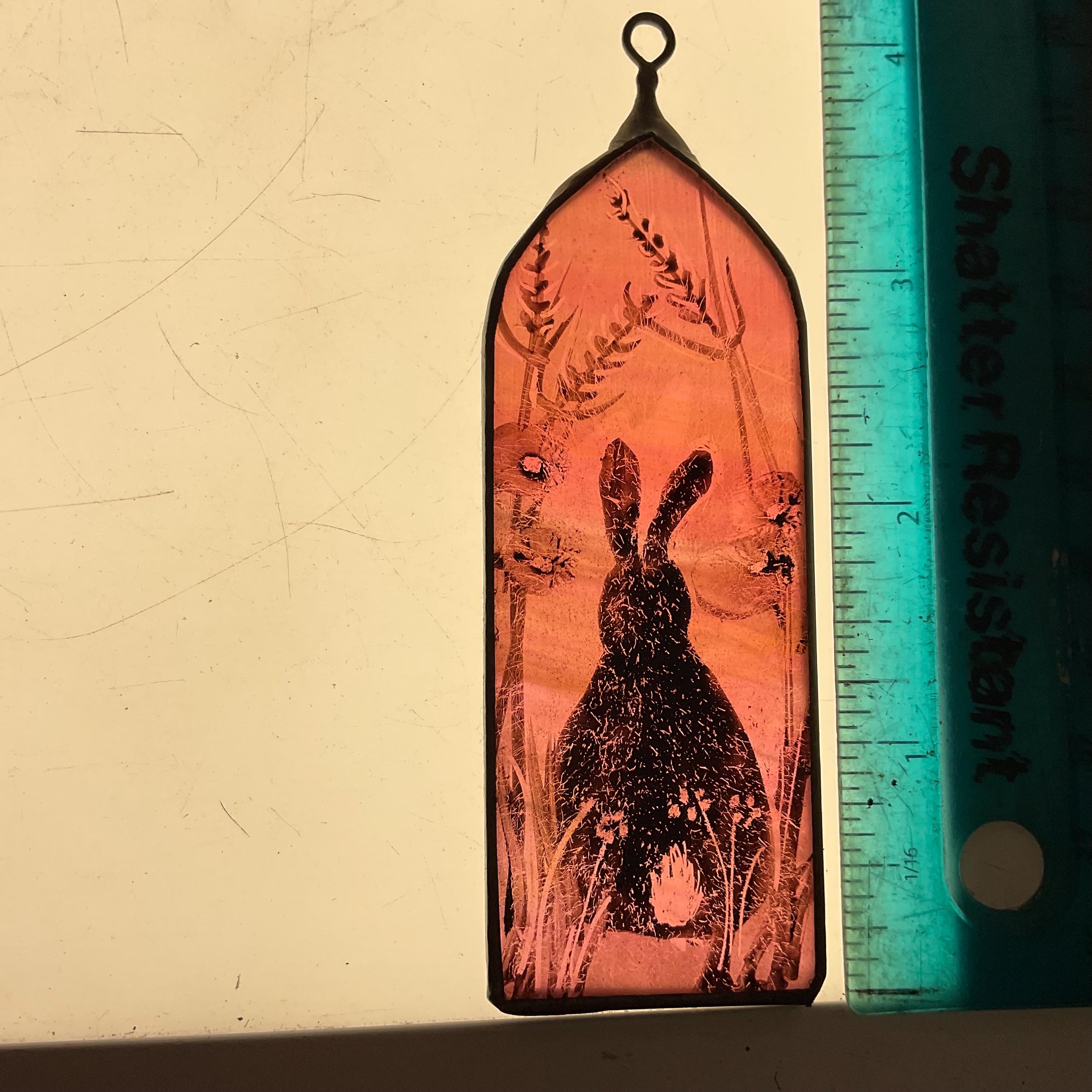 Pink Bunny Rabbit Light Catcher